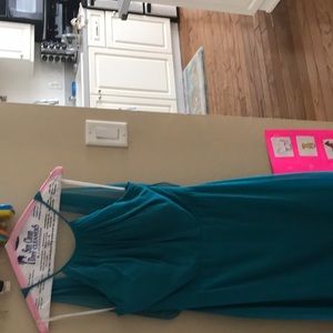 Floor length gown (teal)